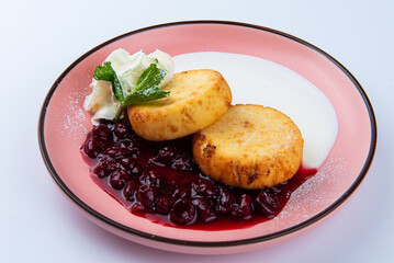 cheesecakes with jam