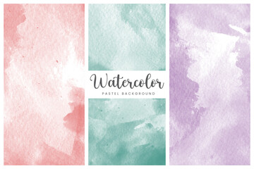 Watercolor Pastel Color Paper Texture Backgrounds