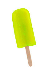 Lemon popsicle ice cream stick isolated on layered png format background. - 531425406