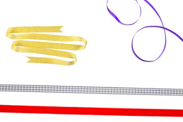 ribbon isolated on white background.