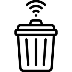 Smart Waste Bin Icon