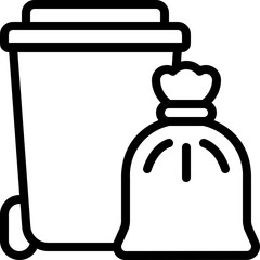Garbage And Bin Icon
