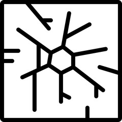 Cracked Glass Icon