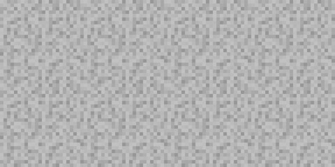Seamless pixel background. Abstract pattern. Seamless texture with many pixels. Black and white illustration