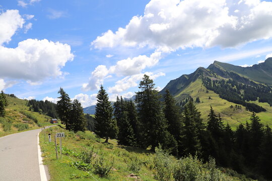 Landstrasse in Faschin Walsertal