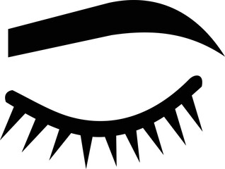 Eyebrows shape with eyelashes
