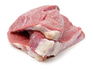  Fresh beef cut isolated on white background 