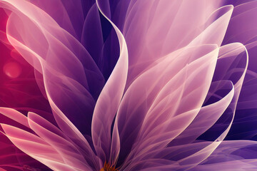 Abstract pink purple floral background, zen aromatherapy massage yoga background, digital illustration, digital painting, cg artwork, realistic illustration, 3d render