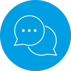 Support, message flat icon