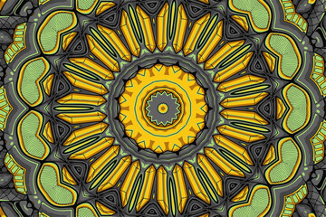 Colorful abstract geometric floral mandala seamless pattern decorative background