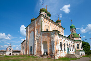 Cathedral of the Assumption of the Blessed Virgin in the Goritsky Assumption Monastery. Pereslavl-Zalessky, Yaroslavl region. Golden ring of Russia