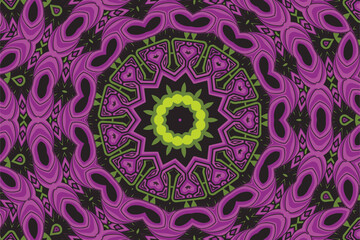 Vector abstract flower colorful festive mandala ethnic tribal pattern on background