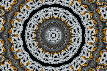 Festive medallion mandala boho style abstract geometric ornament vector seamless pattern design ethnic background