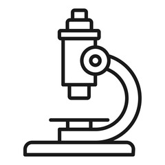 Laboratory Microscope line icon. Lab Concept illustration