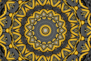 Festive medallion mandala boho style abstract geometric ornament vector seamless pattern design ethnic background