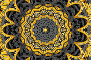 Festive colorful ethnic tribal seamless vector pattern ornamental psychedelic mandala art background