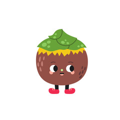 Cute cartoon nungu illustration on a white background.