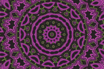 Vector abstract flower colorful festive mandala ethnic tribal pattern on background