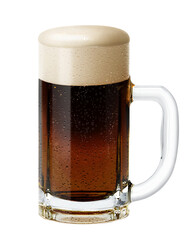 ビールジョッキ 黒ビール 泡 イラスト リアル