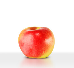 red ripe apple from the orchard