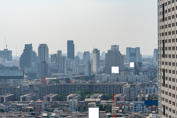 City skyline and skyscraper Bangkok Thailand. Beautiful view in Bangkok