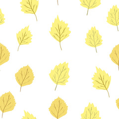 autumn leaves seamless pattern