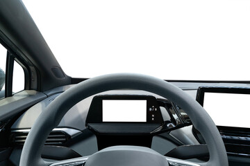 Isolated car interior