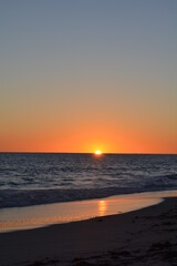 sunset on the beach