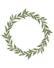 Floral wreath watercolor 