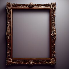 Antiker Bilderrahmen mit aufwendigen Verzierungen