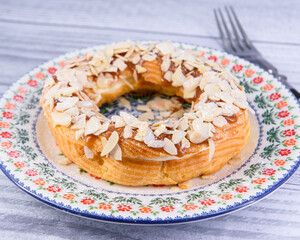 donut on a plate