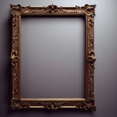 Antiker Bilderrahmen mit aufwendigen Verzierungen