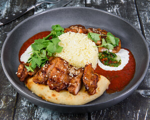 meat with vegetables