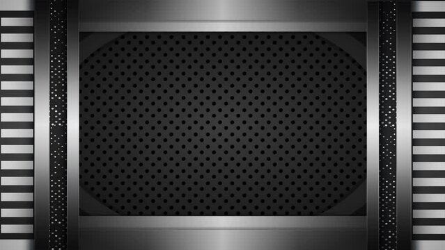 construction background template futuristic industry gate opening vector illustration