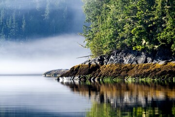 Broughton Archipelago is off the coast of Vancouver Island, BC, Canada