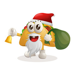 Cute taco santa claus christmas © Triyanto