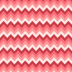 Seamless chevron pattern pink to red colors