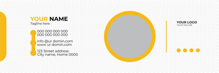 Elegant Corporate Minimal email signature Flat Mail template or email footer and personal Business Mobile Corporate EMAIL signature design