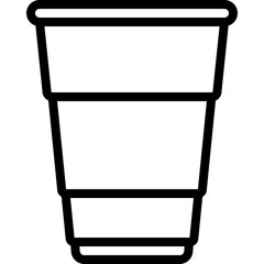 Plastic Drinks Cup Icon