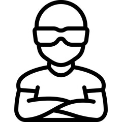 Bouncer Security Guard Icon