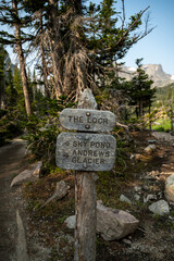 Trail Sign At The Loch