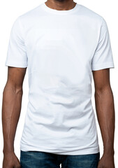 modello di colore indossa maglietta a maniche corte bianca frontale