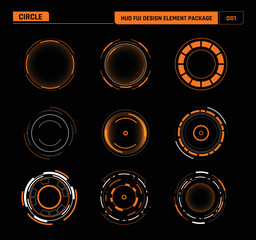 HUD FUI Design element circle 001 © Kaikoro
