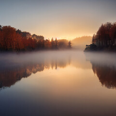 Surise over the water