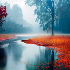 Surise over the water