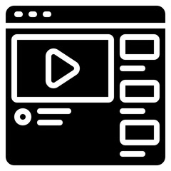 Fototapeta premium Vlog Website Icon