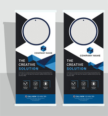 Corporate roll-up banner, Business roll-up banner, Roll up x stand banner
