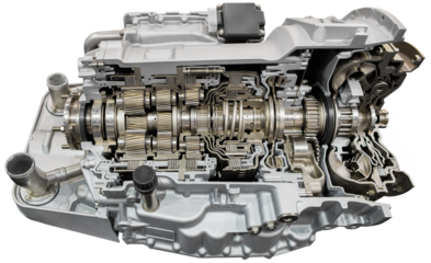 Automatic transmission in section