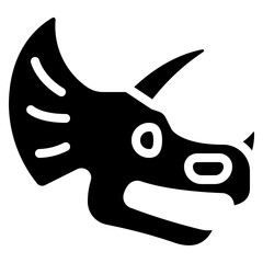 Triceratops Skull Icon