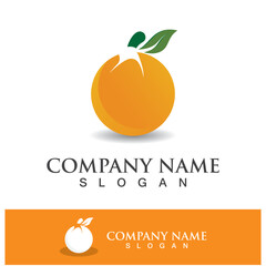 Orange logo and symbol vector icon